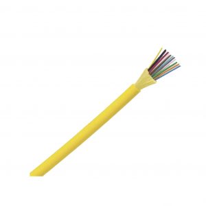Cable de Fibra Óptica de 12 hilos, Monomodo OS2 9/125, Interior, Tight Buffer 900um, No Conductiva (Dieléctrica), LSZH, Precio Por Metro