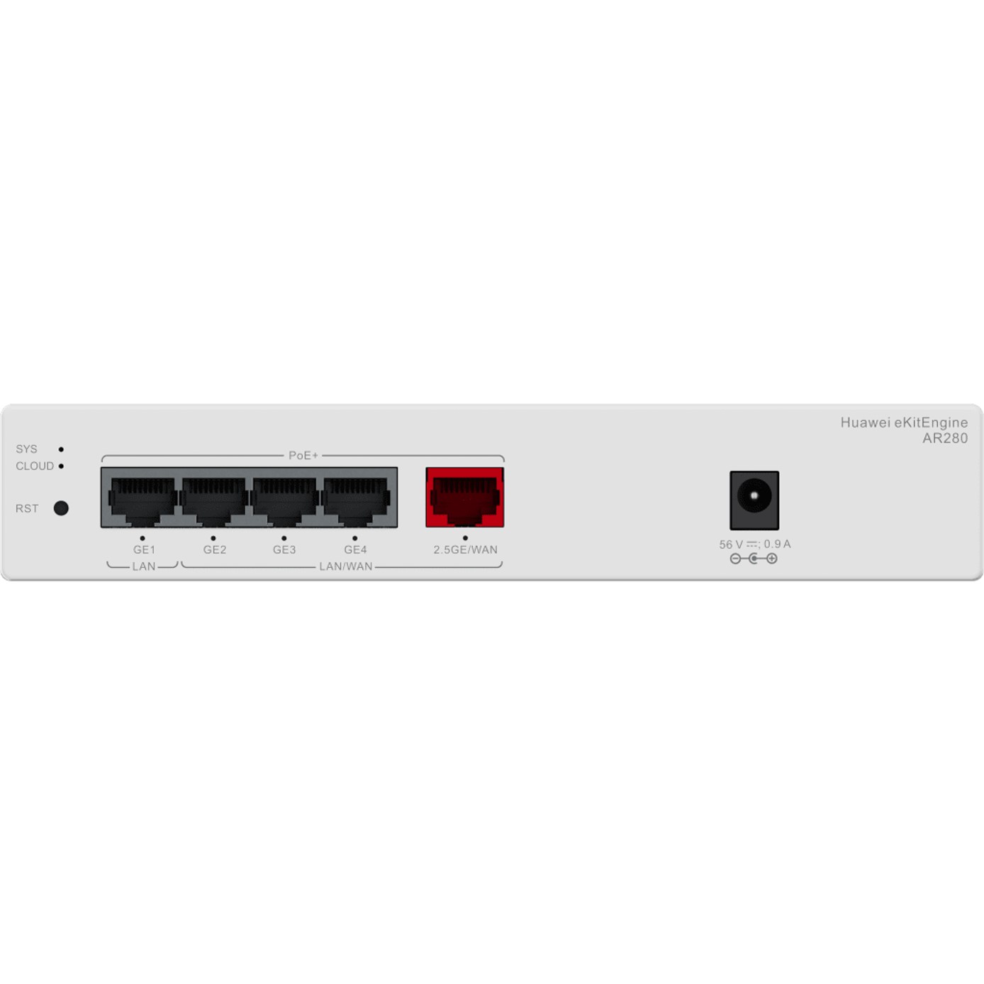 Router eKit para 150 clientes / Controladora para 16 APs / 5 Puertos PoE+ (1 WAN 2.5 Gbps + 1 LAN Gigabit + 3 LAN/WAN gigabit) / Presupuesto PoE 41W / Gestión en la nube / Libre de licenciamiento