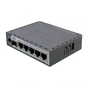 Router hEX S / 5 Puertos Gigabit Ethernet / 1 Puerto SFP 2.5G / Dual-Core ARM / 512 MB RAM / RouterOS V7 / PoE-In y PoE-Out / Montaje en Pared