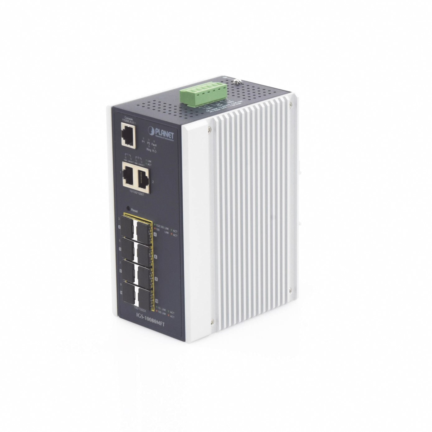 Switch Industrial Administrable L2+, 8 Puertos 1G SFP, 2 Puertos TP Gigabit, (-40 ~75 grados C) - Imagen 2