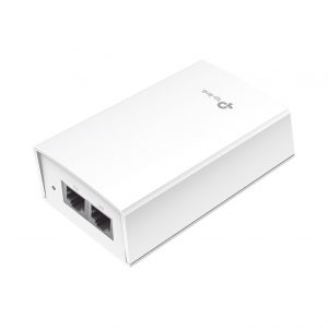 Inyector PoE Pasivo de 48V (24 Watts) / 2 puerto 10/100/1000 Mbps / Plug and Play / Montaje en Pared