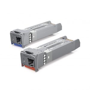 UFiber Módulo SFP+, transceptor MiniGibic MonoModo 10 Gbps, distancia 10 km, un conector LC. Incluye 2 piezas