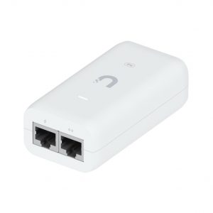Inyector / Adaptador POE UniFi U-POE (48 VDC, 0.32 A hasta 15W) puerto Gigabit, ideal para equipos UniFi, incluye cable AC