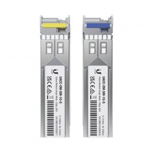 UFiber Módulo SFP, transceptor MiniGibic MonoModo 1.25 Gbps, distancia 3km, Simplex, un conector LC, incluye 2 tranceptores