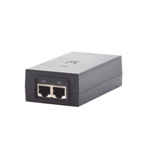 Adaptador PoE Ubiquiti de 50 VDC, 1.2 A puerto Gigabit para equipos airFiber