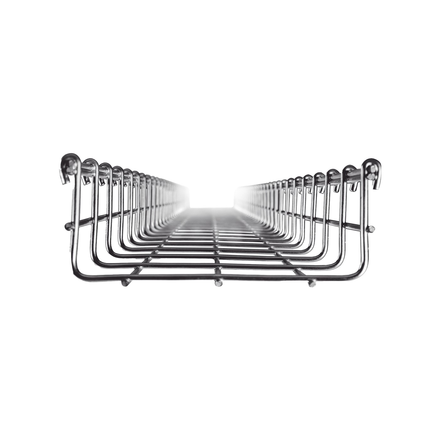 Charola Tipo Malla 66/150 mm, Acabado Electro Zinc, Hasta 158 Cables Cat6, Tramo de 3 Metros