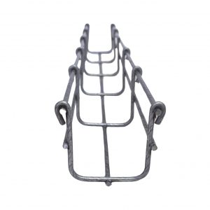 Charola Bimetálica Tipo Malla 66/50 mm, Ideal Para Utilizarse al Exterior o Zonas Húmedas, Hasta 53 Cables Cat6, Tramo de 3 Metros