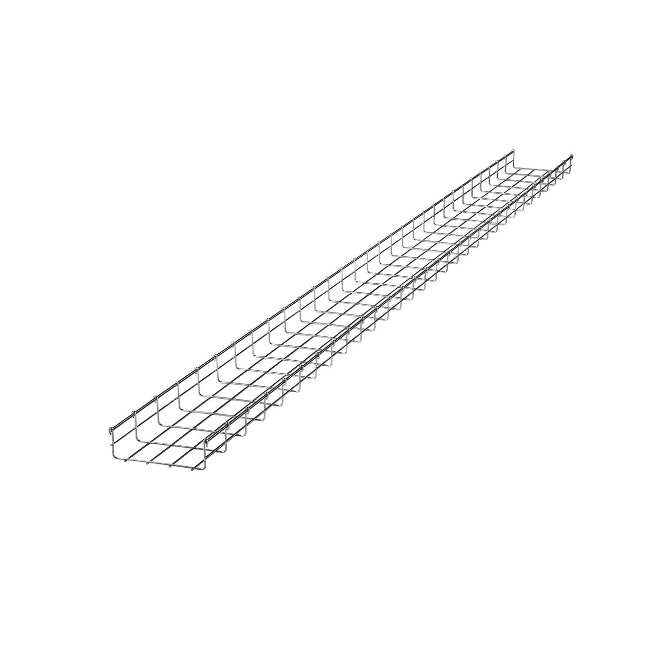 Charola Tipo Malla 66/200 mm, Acabado Electro Zinc, Hasta 210 Cables Cat6, Tramo de 3 Metros - Imagen 3