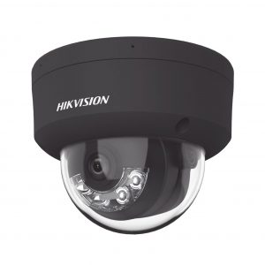 Domo IP 4 Megapixel / Color Negro / Lente 2.8 mm / Dual Light (30 mts Luz Blanca + 30 mts IR) / 2 Micrófonos Integrados / ACUSENSE / Exterior IP67 / IK10 / WDR 120 dB / PoE / ONVIF / Micro SD / Metal / ACUSEARCH