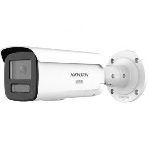 [Dual Light + ColorVu 3.0 + HikAI] Bala IP 4 Megapixel / Lente 4 mm / 60 mts IR + Luz Blanca / Exterior IP67 / Estrobo Azul y Rojo / WDR 130 dB / ACUSENSE 3.0 / Metal / NEMA 4X / ACUSEARCH