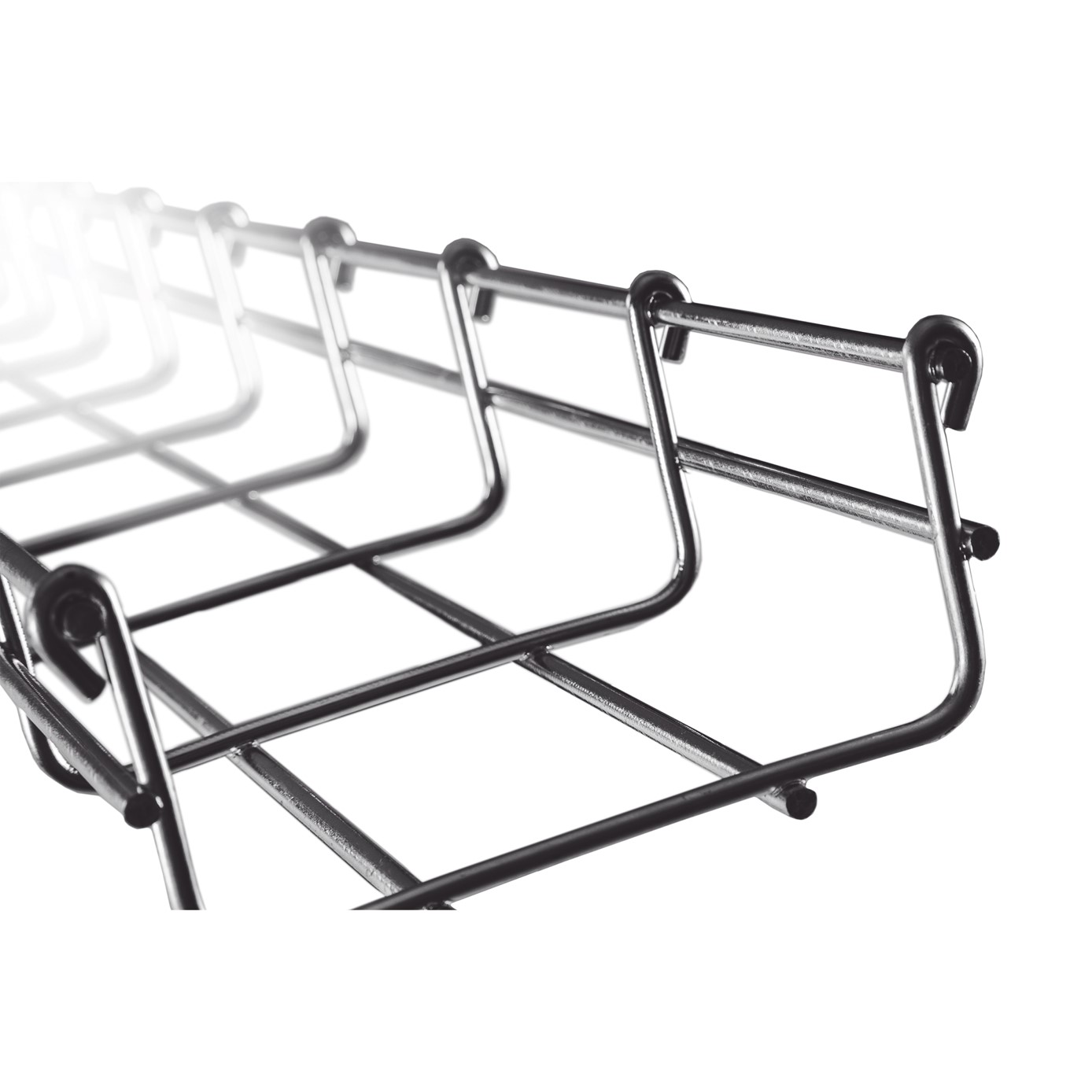 Charola Tipo Malla 54/100 mm, Acabado Electro Zinc, Hasta 86 Cables Cat6, Tramo de 3 Metros - Imagen 2