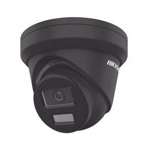 [Dual Light + 2 Micrófonos de Doble Matriz] Turret IP 4 Megapixel / Color Negro / Lente 2.8 mm / 30 mts Luz Blanca + 30 mts IR / ACUSENSE / Exterior IP67 / WDR 120 dB / PoE / ONVIF / Micro SD / Metal / ACUSEARCH
