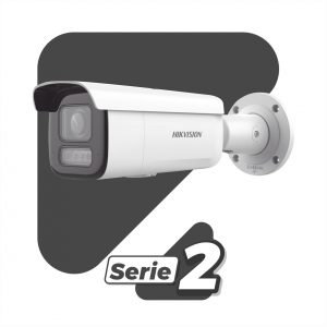 [Dual Light + 2 Micrófonos Integrados] Bala IP 2 Megapixel / Lente Mot. 2.8 a 12 mm / 60 mts Luz Blanca + 60 mts IR / ACUSENSE / Exterior IP67 / IK10 / WDR 120 dB / PoE+ / Alarmas I/O / Micro SD / Metal / IK10 / ACUSEARCH