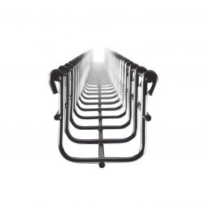 Charola Tipo Malla 54/50 mm, Acabado Electro Zinc, Hasta 43 Cables Cat6, Tramo de 3 Metros