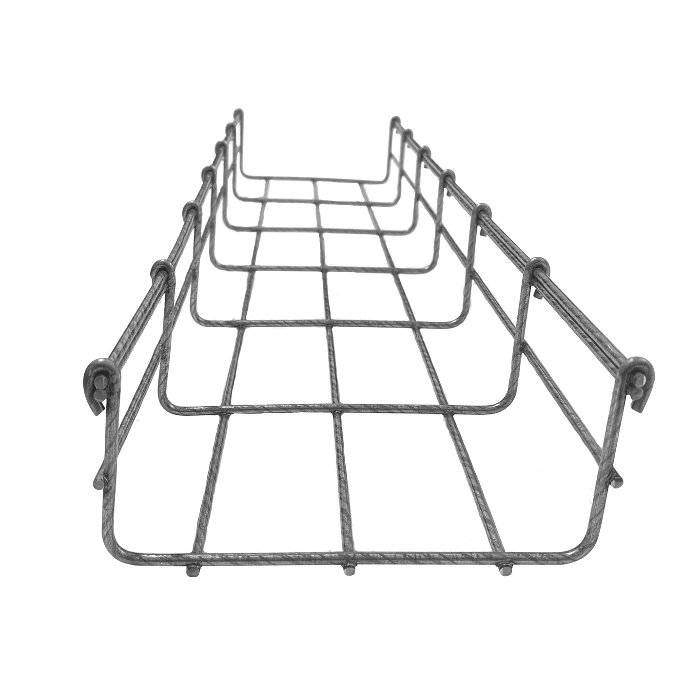 Charola Bimetálica Tipo Malla 66/150 mm, Ideal Para Utilizarse al Exterior o Zonas Húmedas, Hasta 158 Cables Cat6, Tramo de 3 Metros