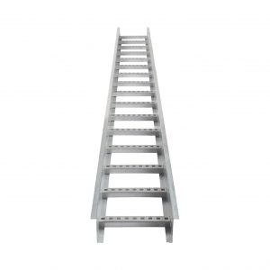 Escalera de Aluminio Portacables / Perfil Z / Peralte 3 1/4" /Paso 9" / Ancho 9" / 3.66 metros / Capacidad Máx. 205 Cables / Incluye Cople Union y Tornillería