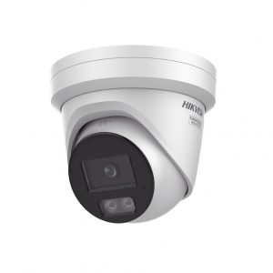Turret IP 4 Megapixel / Imagen a color 24/7 / Lente 2.8 mm / Luz Blanca 40 mts / Exterior IP67 / Micrófono Integrado / WDR 120 dB / Audio y Alarma / Onvif / MicroSD