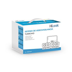 KIT TurboHD 1080p / DVR 4 canales / 4 Cámaras Bala de Metal / H.265+ / 1 Fuente de Poder Profesional / Accesorios de Instalación