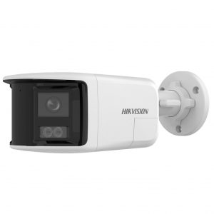 [PROTECCIÓN ACTIVA] Bala IP 6 Megapixel / 2 Lentes de Lente 2.8 mm (Imagen Panorámica 180°) / 30 mts IR / Exterior IP67 / Luz Intermitente y Alerta de Audio / Audio Bidireccional / ACUSENSE / WDR 120 dB / Micro SD