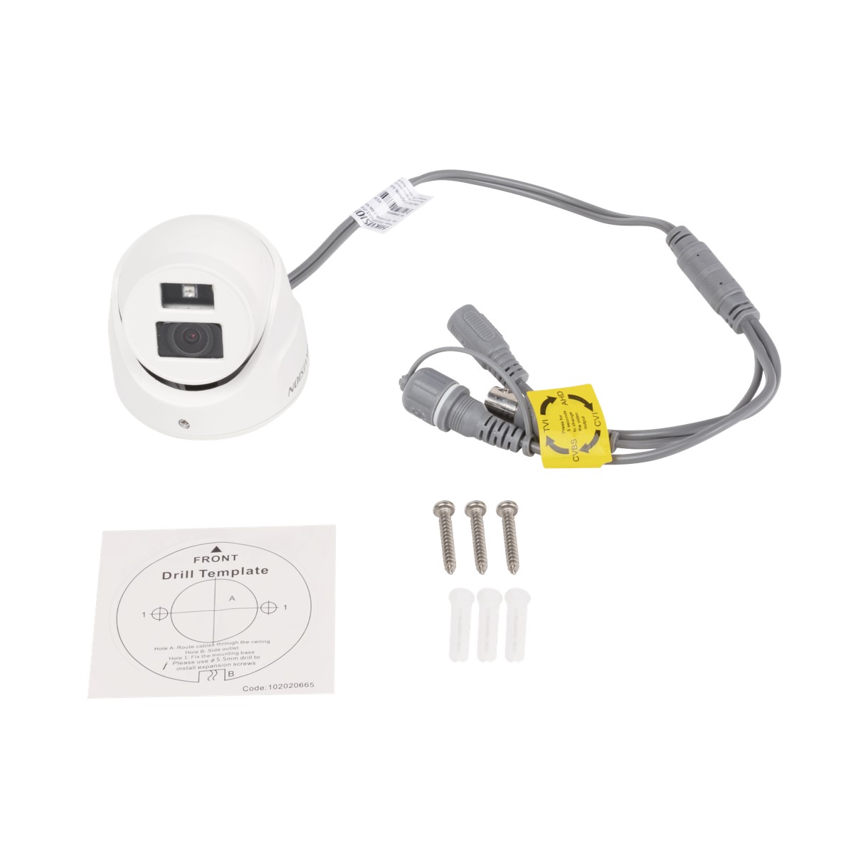 Ultra Mini Turret TURBO 2 Megapixel (1080p) / Gran Angular / Lente 2.8 mm / 20 mts IR EXIR / Exterior IP67 / 4 Tecnologías (TVI / AHD / CVBS) / dWDR / Color Blanco - Imagen 3