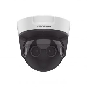 PanoVu Series / Vista Panorámica 180° / 32 Megapixel en Total / 4 Lentes 2.8 mm (4 Lentes 8 Megapixel) / 20 mts IR / Exterior IP67 / IK10 / 12 Vcc / PoE+ / Micro SD