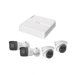 Kit IP 2 Megapixel / NVR de 8 Canales con 8 Puertos PoE / 2 Cámaras IP Bala para Exterior / 2 Cámaras IP Domo para Exterior