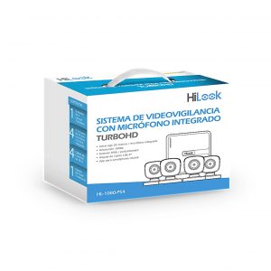 (MICRÓFONO Integrado) Kit TurboHD 1080p Lite / DVR 4 canales / Audio por Coaxitron / 4 Cámaras Bala de Policarbonato con Micrófono Integrado