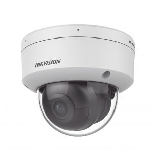 Domo IP 4 Megapixel / Lente 2.8 mm / 40 mts IR / Exterior IP67 / IK10 / Microfono Integrado / DARKFIGHTER / Audio y Alarma I/O / PoE / ONVIF / Micro SD / 4 Analíticos: AcuSense, Detección Facial, Conteo de Personas por Cruce y Zona
