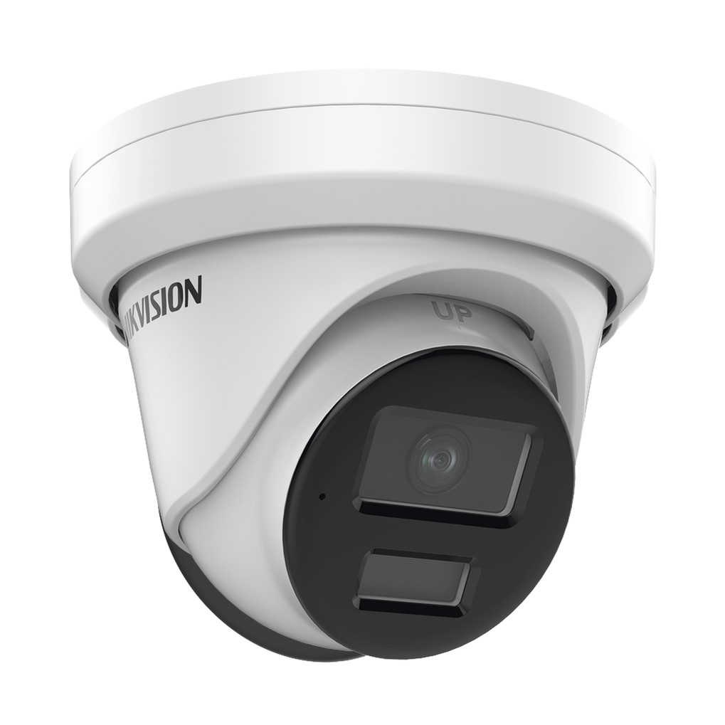 Turret IP 4 Megapixel / Lente 2.8 mm / 40 mts IR / Exterior IP67 / DARKFIGHTER / Audio y Alarma I/O / PoE / ONVIF / Micro SD / 4 Analíticos: AcuSense, Deteccion Facial, Conteo de Personas por Cruce y Zona