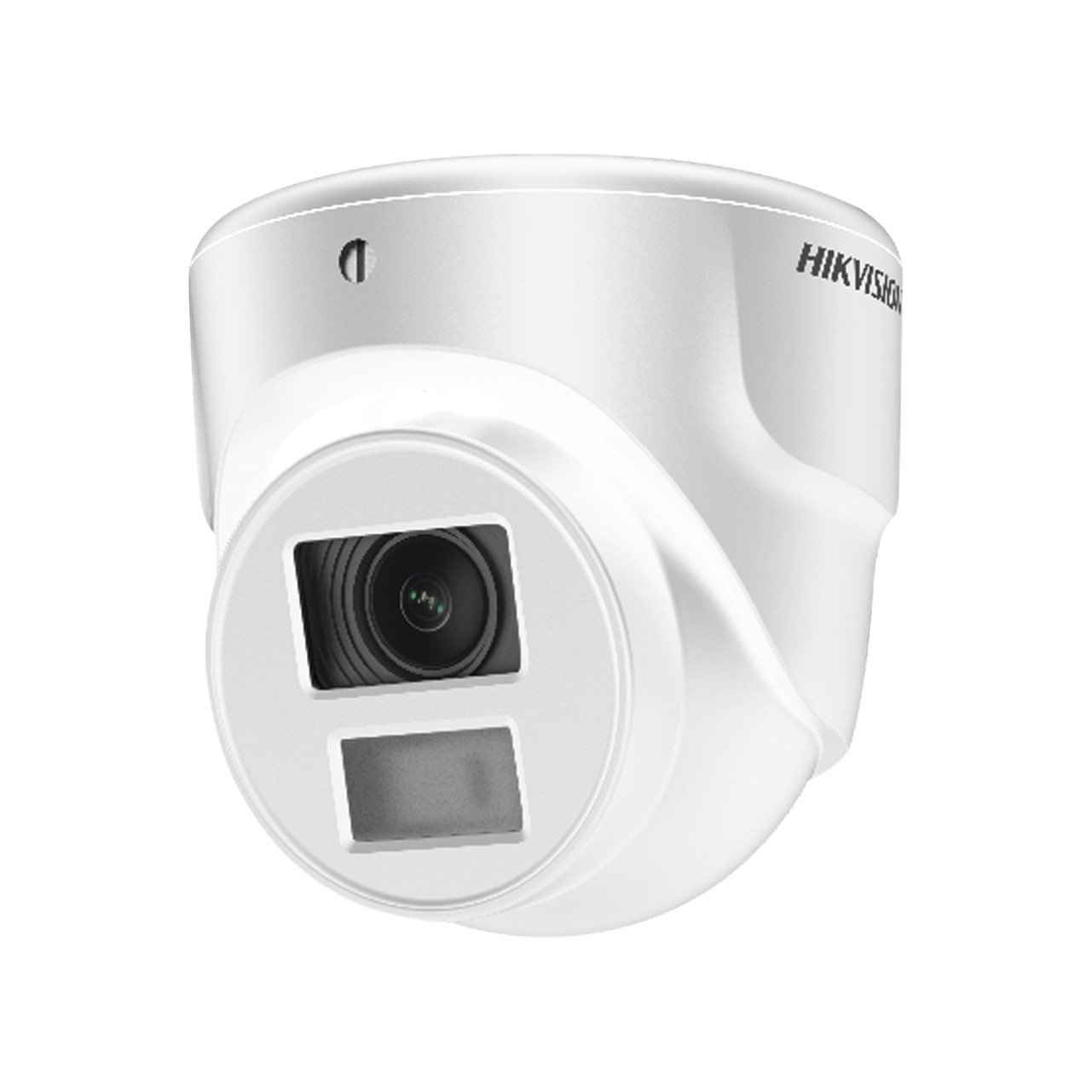 Ultra Mini Turret TURBO 2 Megapixel (1080p) / Gran Angular / Lente 2.8 mm / 20 mts IR EXIR / Exterior IP67 / 4 Tecnologías (TVI / AHD / CVBS) / dWDR / Color Blanco