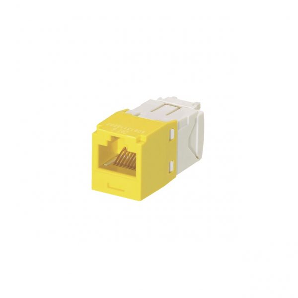Conector Jack RJ45 Mini-Com TG Cat6 Amarillo