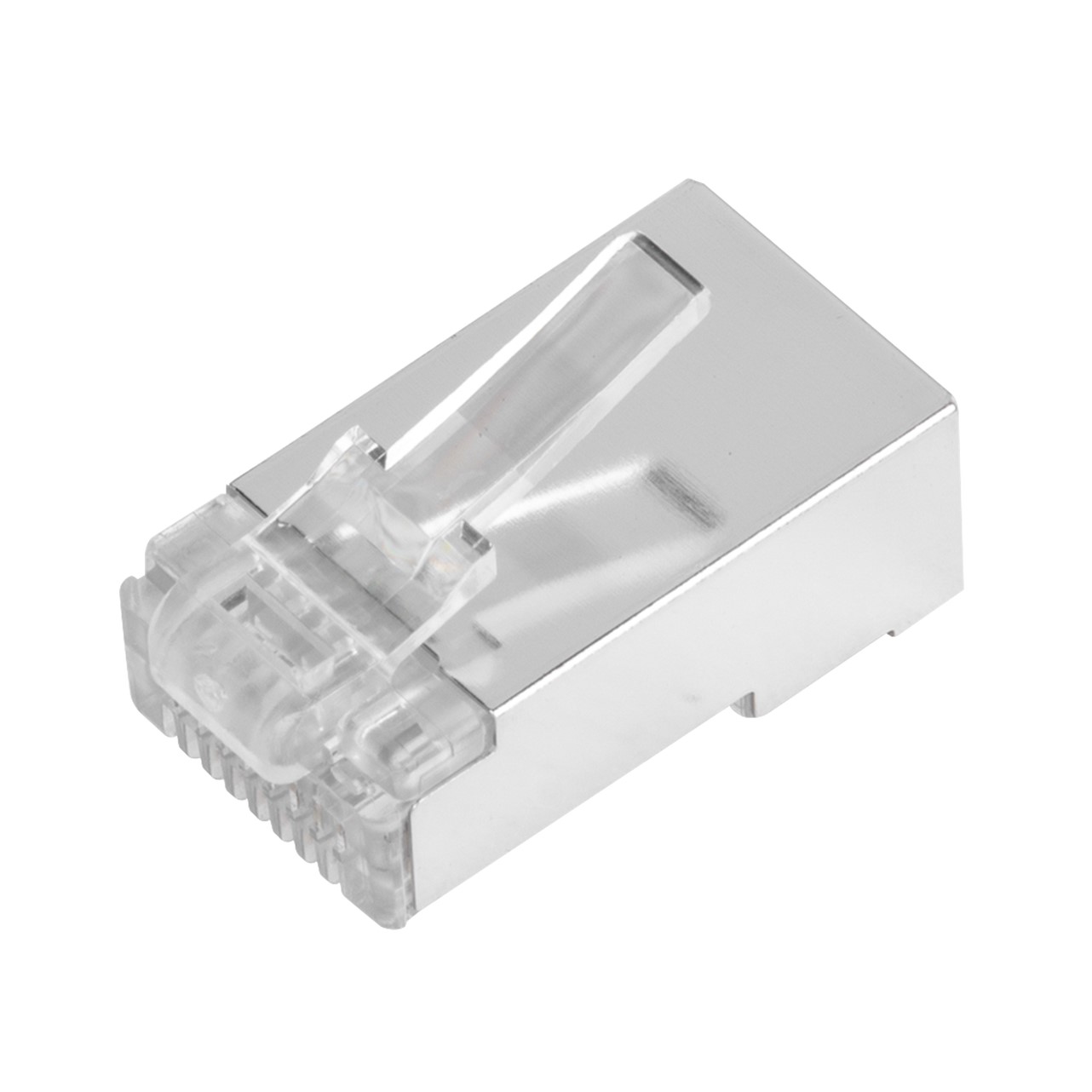 Bote con 100 Piezas de Plug Modular RJ45 Cat6 Blindado, Chapado de Oro a 30 Micras para Durabilidad Extrema SIN PIN de Tierra - Imagen 4