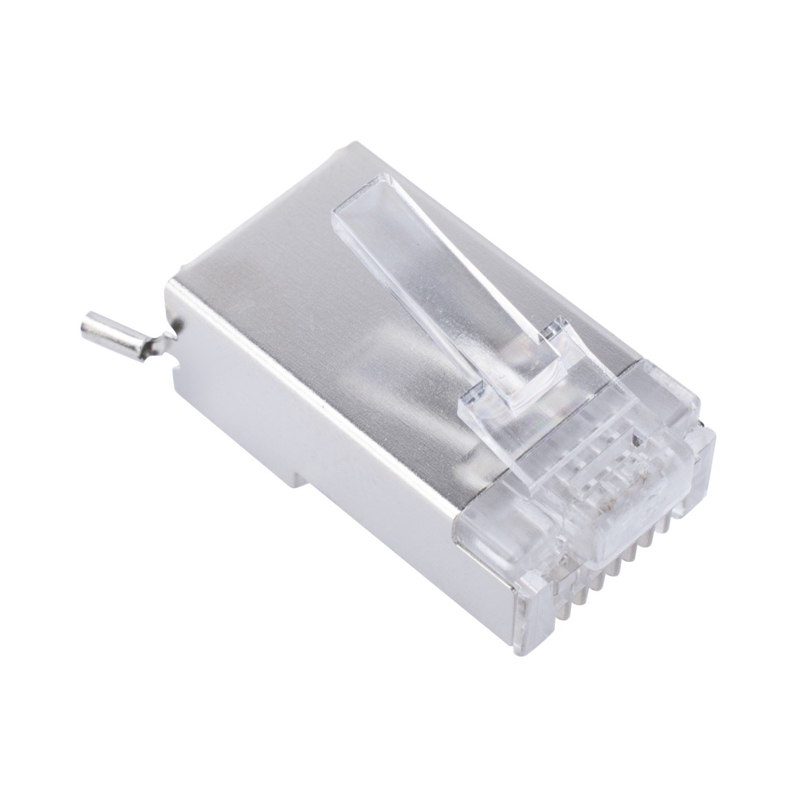 Bote con 100 Piezas de Plug Modular RJ45 Cat6 Blindado con Pin de Tierra, Chapado de Oro a 30 Micras para Durabilidad Extrema - Imagen 4