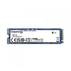 UNIDAD DE ESTADO SOLIDO KINGSTON NV3 4TB M.2 2280 NVME PCIE GEN 4X4 R.6000MB/S W.5000MB/S