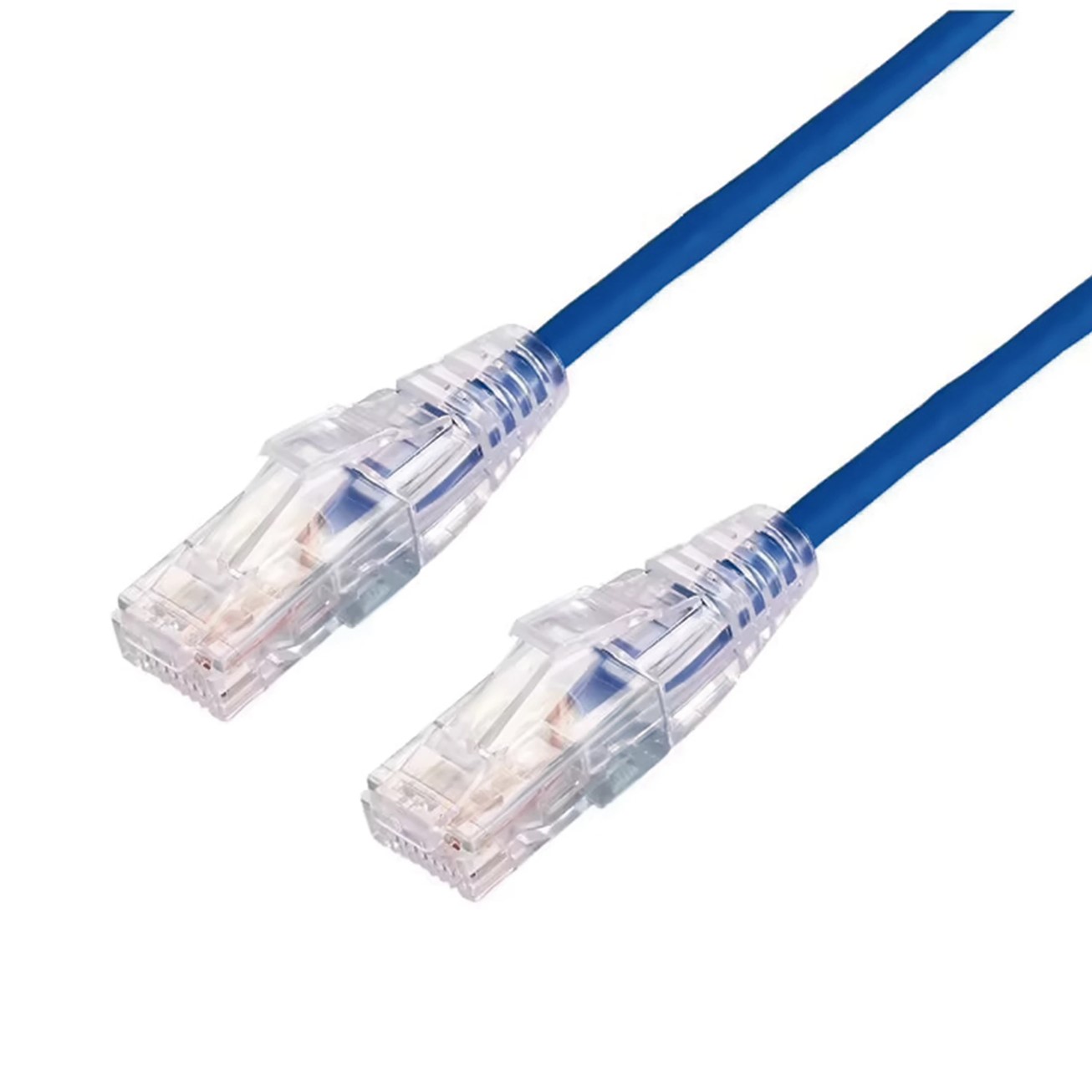Cable de Parcheo Slim UTP Cat6A - 3 Metros (9.84 Pies) Azul, Diámetro Reducido (28 AWG)