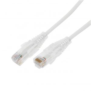Cable de Parcheo Slim UTP Cat6A - 10 Metros (32.81 Pies) Blanco, Diámetro Reducido (28 AWG)
