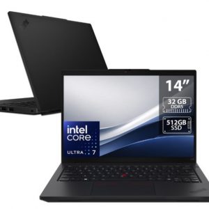 Laptop Lenovo ThinkPad L14: Procesador Intel Core Ultra 7 255H (hasta 5.1 GHz), Memoria de 32GB DDR5, SSD de 512GB, Pantalla de 14" LED, Video Intel Arc Graphics, Teclado en Español, S.O. Windows 11 Pro.