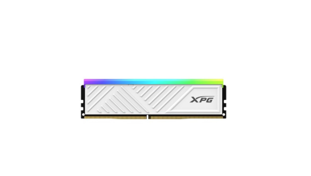 Memoria RAM ADATA XPG SPECTRIX D35G, DDR4 16GB UDIMM 3200MHz, con Iluminación RGB. Disipador BLANCO. AX4U320016G16A-SWHD35G