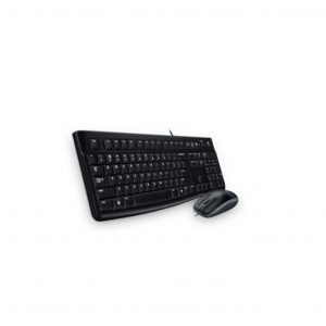 Kit de Teclado y Mouse LOGITECH Media Combo MK120, Estándar, Negro, 1000 DPI