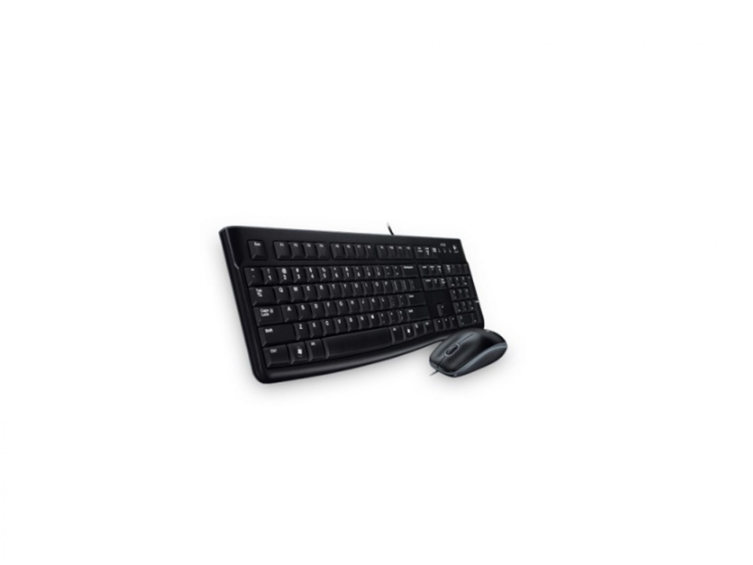 Kit de Teclado y Mouse LOGITECH Media Combo MK120, Estándar, Negro, 1000 DPI