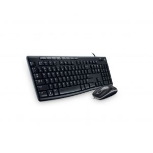 Kit de Teclado y Mouse LOGITECH MK200, Estándar, Negro, 1000 DPI